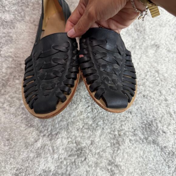 Nisolo Huarache Sandal Black Size 11 - Picture 5 of 8